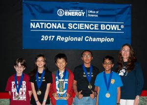 2017 Regional Champions, National Science Bowl