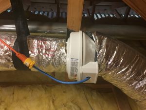 fantech mechanical ventilation control until installed in a flexible duct system in the attic.