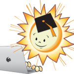 EnergyWhiz logo with sun on right and laptop on left