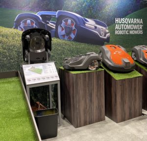 Husqvarna Automower robotic mowers display